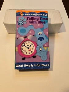 Blues Clues - Telling Time With Blue (VHS, 2002) Nick Jr. w/Steve Burns - Picture 1 of 3