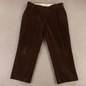 Polo Ralph Lauren Pants Mens 38 Brown Corduroy 100% Cotton Chinos Preston 38x32 - Picture 1 of 10