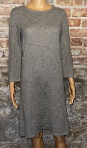 VTG 2008 J. Crew 100% Cashmere Preferita Heather Gray Sweater Dress Women's XS/S - Picture 1 of 8