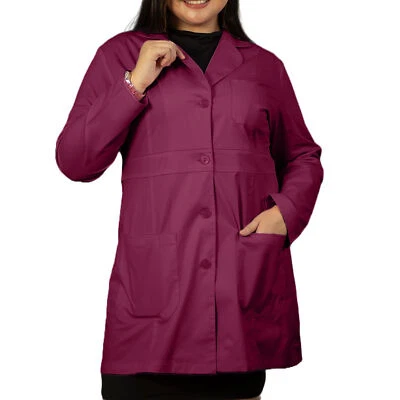 HeedFit by Panda Uniform Women 34-inch Premium Quality Lab Coats for Doctors - Image 1 of 4