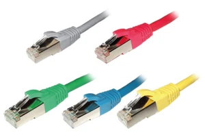 Cat6a SFTP SSTP Ethernet Cable Shielded Patch Lead FAST 10G COPPER 10 Colours - Picture 1 of 11