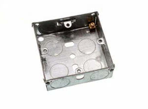 Caja De Patente De Metal De 5 X 1 Gang Individual De 25Mm | Onestopdiy Nueva - Imagen 1 de 1