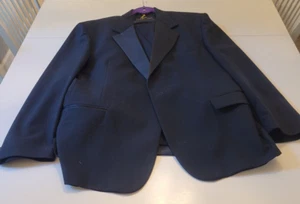 LORD WEST schwarzer Smoking Sakko XL Weste XL Hose 43 R SATIN DETAILS - Bild 1 von 15