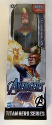 NEW Hasbro E7875 Titan Hero Series Marvel Avengers CAPTAIN MARVEL 12" Figure Foto 1 de 3