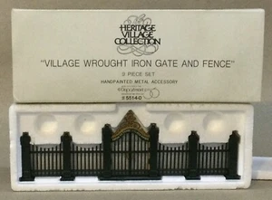 Dept 56 Wrought Iron Gate And Fence, Heritage Village Collection, #5514-0 - Picture 1 of 5