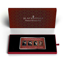 Official Blackadder Limited Edition Gold Stamps Miniature Sheet by Royal Mail