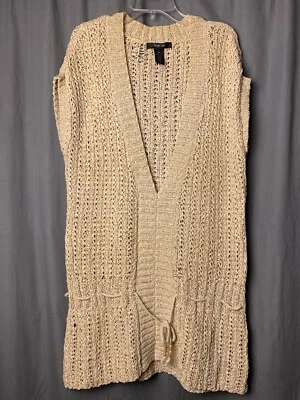 STYLE & CO. Avena Tejido Suelto Crochet Pull On Suéter Chaleco Túnica Cubrir -XL Foto 1 de 4