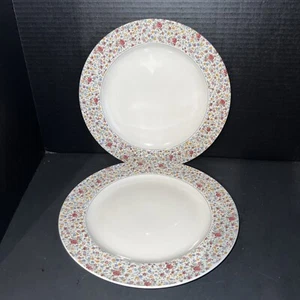 2- Ralph Lauren Belle Fleur dinner plates 10 7/8” - Picture 1 of 4