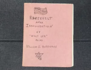 William S Burroughs Roosevelt After Inauguration. 1st Edition - Picture 1 of 8