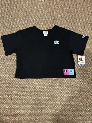 Camiseta corta Champion Heritage tejido inverso para mujer talla mediana nueva con etiquetas Foto 1 de 4