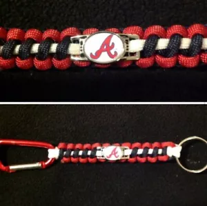 Atlanta Braves Inspired Paracord/Survival Keychain - Bild 1 von 1