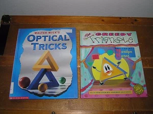 Lot of 2 THE GREEDY TRIANGLE Walter Wick’s Optical Tricks Large Hardcover Books - Picture 1 of 8