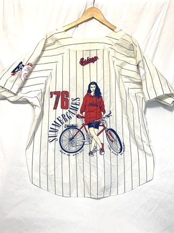 vintage esleep braves pajama XXL pinstripe 76’ loungewear, summer games girl Cover