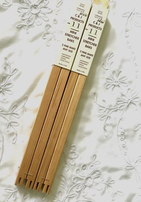 C&J Products Mini Stretcher Bars 11" x 1/2" Wood 4 Total 2 Per Pack Made in USA - Image 1 of 4