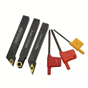Portaherramientas de torneado 12 mm SDJCR1212H07+SVJCR1212H11+SRDCN1212H10 + 3 PIEZAS insertos CNC - Imagen 1 de 5