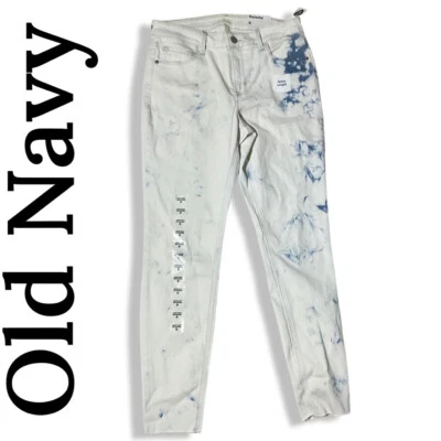 OLD NAVY Niñas Rockstar” Super Skinny Lavado Ácido Jeans, Talla 6 Foto 1 de 4