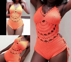 summer dresses Top for women Beach Crochet 💯 Cotton Handmade Crochet Sundress - Picture 1 of 7