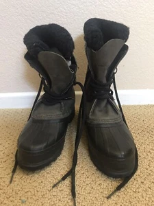 Botas de Cuero SOREL Alpinas para Mujer Talla FEM 6 Hechas a Mano Goma Natural Canadá - Imagen 1 de 8