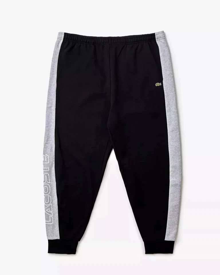Lacoste Men's 4XLB Print/Logo Joggers Black/Grey ()