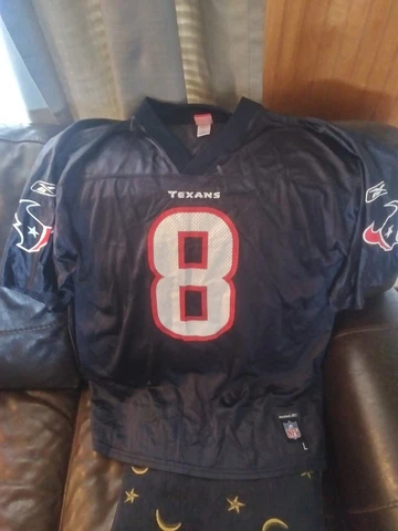 David Carr #8 Texans Jersey Size Large Adult like new. Never worn price is firm Cover