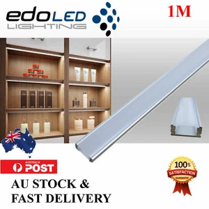 Led Strip Lights Thin Aluminium channel Profile bar for Kitchen Cabinet 1m - Picture 1 of 28
