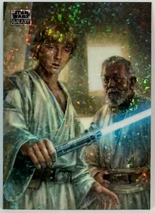 2024 Topps Star Wars Galaxy - Luke Wields the Lightsaber - Mini Diamond #5 - Picture 1 of 2