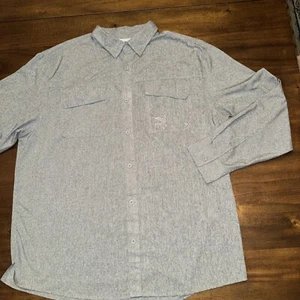 Camisa de pesca Guy Harvey Core para hombre gris manga larga lengüeta enrollable rendimiento XL - Imagen 1 de 11
