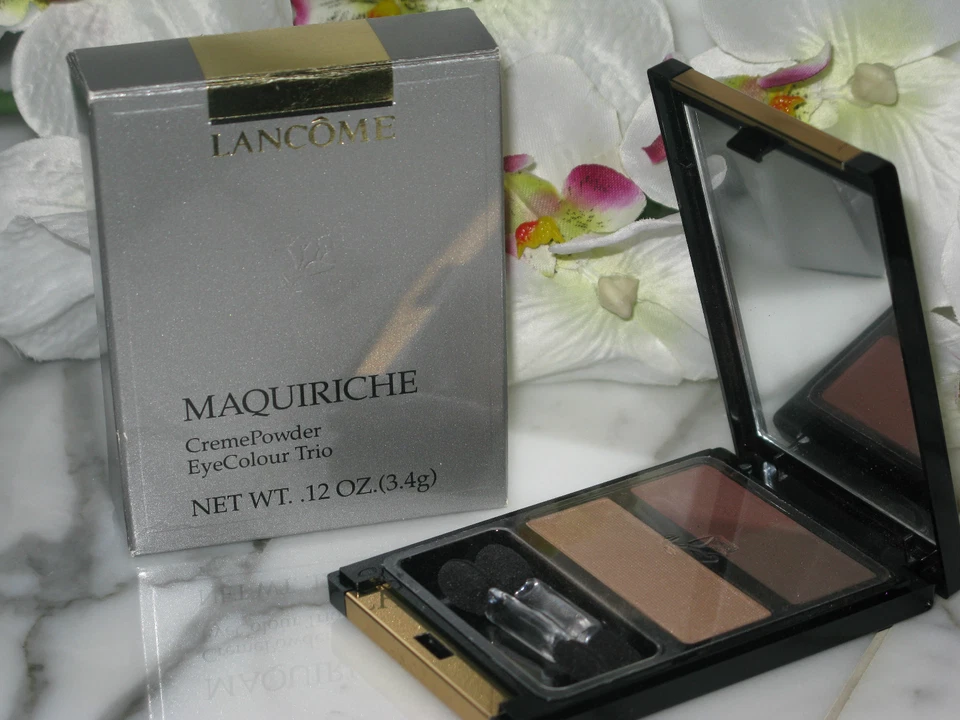 Lancome "Maquiriche" крем-пудра цвета глаз/тени для век трио. 0,12 унц. Новый. - Изображение 1 из 2