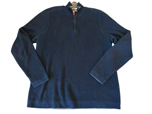 Pullover de Colección Eddie Bauer Cuarto Cremallera Para Hombre L Alto Azul Marino SportShop Nueva Zelanda - Imagen 1 de 4