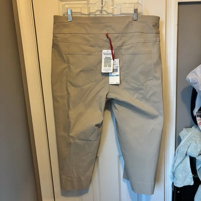 Ruby Road Navy Capri Pants Size 20W Khaki Chino Core Essentials NWT Stretch - Image 1 of 4