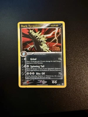 Dark Tyranitar - 19/109 - Pokemon Ex Team Rocket Returns Reverse Holo MP - Image 1 of 2