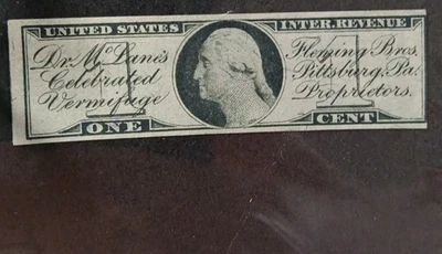 U.S.A MATCH AND MEDICINE STAMPS SCOTT RS88b. - Image 1 of 2