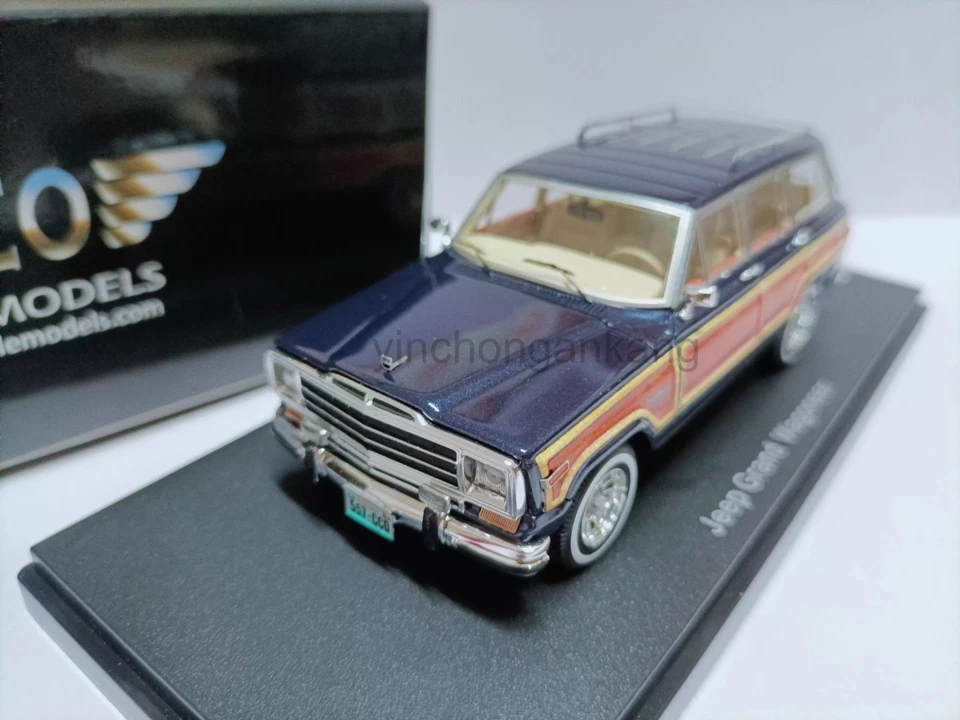 Neo 1:43 Jeep Grand Wagoneer SUV Wagner Luxury Off Road Vehicle Model-Blue - Image 1 of 4