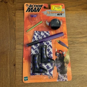 Vintage 1998 Modern Action Man Clothes X Chopper Kit Helmet Unopened Carded - Picture 1 of 11