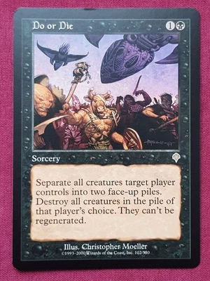Magic The Gathering INVASION DO OR DIE black card MTG - Image 1 of 2