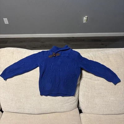 Janie and Jack Boys Size 4 Pullover Sweater Blue Navy - Image 1 of 2