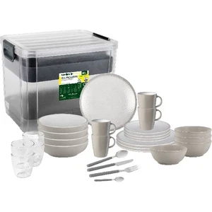 Camping Brunner vajilla de melamina vajilla de camping AMADE VIP 40 piezas antideslizante - Imagen 1 de 1