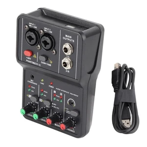 2-channel audio mixer Sound Card suitable for music recording, home karaoke - Picture 1 of 15