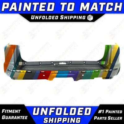 NEW Painted To Match Rear Bumper Cover for 2010-2024 Toyota 4Runner w/ Molding Foto 1 de 4
