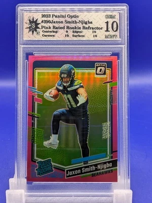 2023 Panini Optic Pink Rated Rookie #293 Jaxon Smith-Njigba GEM 💎 MINT 10  - Image 1 of 2