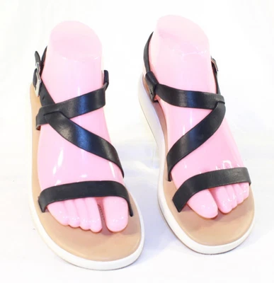 Corso Como Size 6.5M Black Leather CELANO Adjustable Ankle Strap Sandals - Image 1 of 4