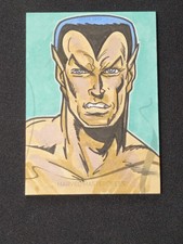 Marvel Namor McKenzie Sketch Card Rich Hennemann 2022 SkyBox Marvel Masterpieces