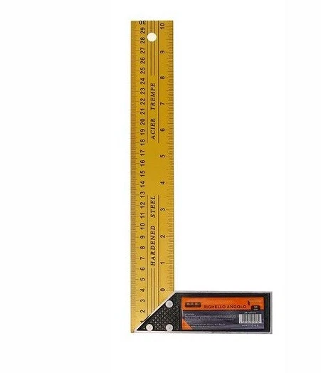 Regla 30Cm Metro Angular A 90° Acero Doble Medida Dfh - Imagen 1 de 1