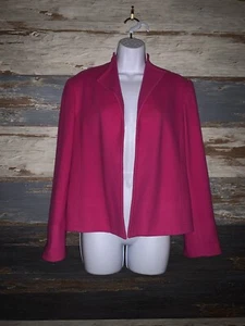 Rare Vintage Mainbocher Cashmere And Wool Hot Pink Blazer Women’s Jacket Size 8 - Picture 1 of 9