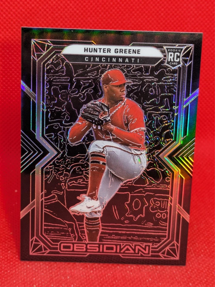 Hunter Greene 2022 Chronicles Obsidian Rookie Card #60 - Image 1 of 1