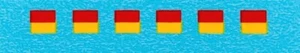 Vehículos militares-ejército Dinky | letreros de 4 mm rojo/amarillo | calcomanías horizontales - Imagen 1 de 1