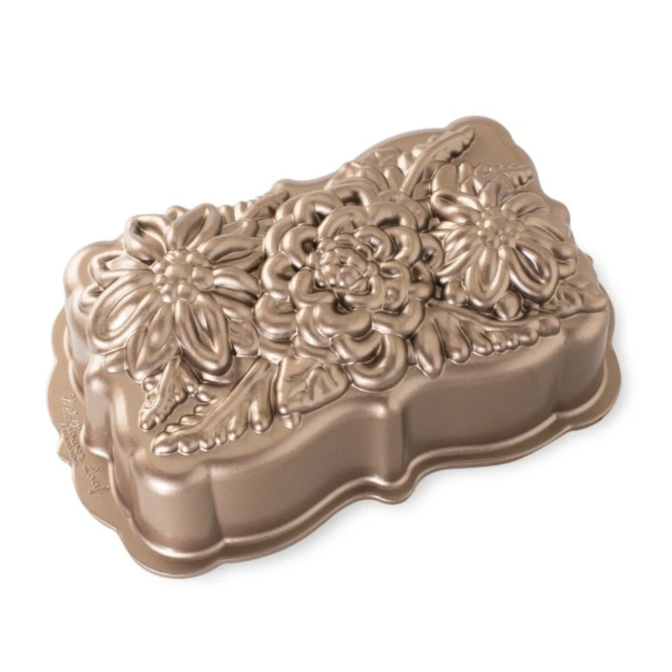 Nordic Ware 93148 Wildflower Loaf Pan One Size Copper