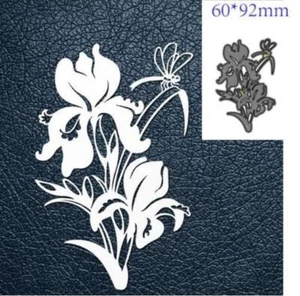 lily Flower Metal Cutting Dies Mould Scrapbooking Cut Paper Embossing Making DIY - Picture 1 of 3