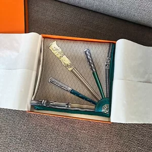 Bufanda Hermes Cannes Pommeaux 100% Auténtica 65x65 / Estado S Limitado - Imagen 1 de 14