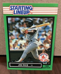 JIM RICE 1989 KENNER STARTING LINEUP CARD - BOSTON RED SOX